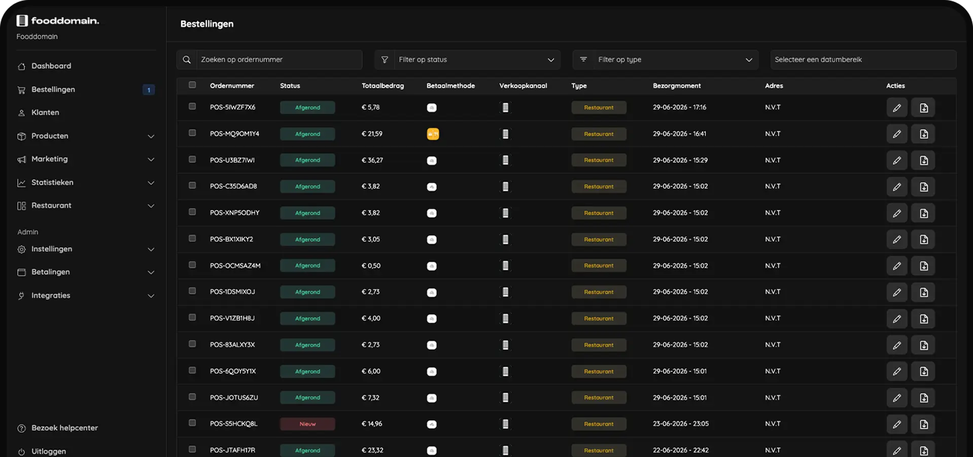 Horeca software<br>voor horecabazen